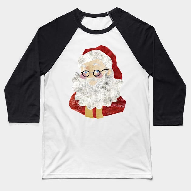 Traditional santa Baseball T-Shirt by Babban Gaelg